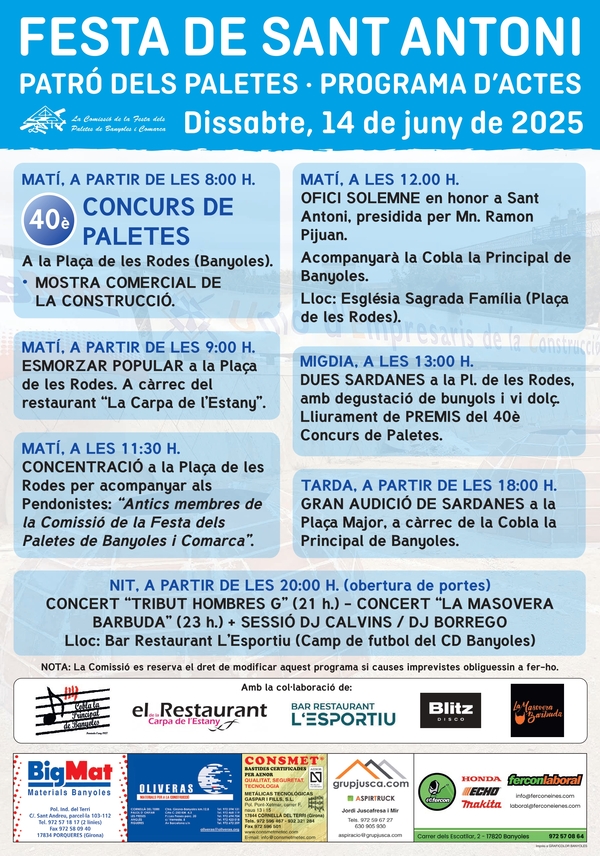 Participa al concurs de paletes de Banyoles!